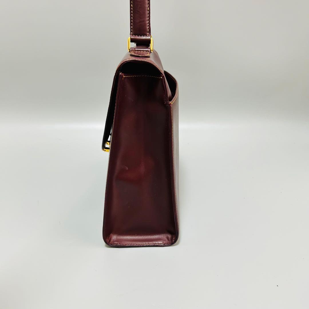Cartierカルティエ ハンドバッグ マストライン C金具 ゴールド金具
