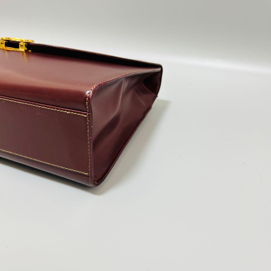 Cartierカルティエ ハンドバッグ マストライン C金具 ゴールド金具