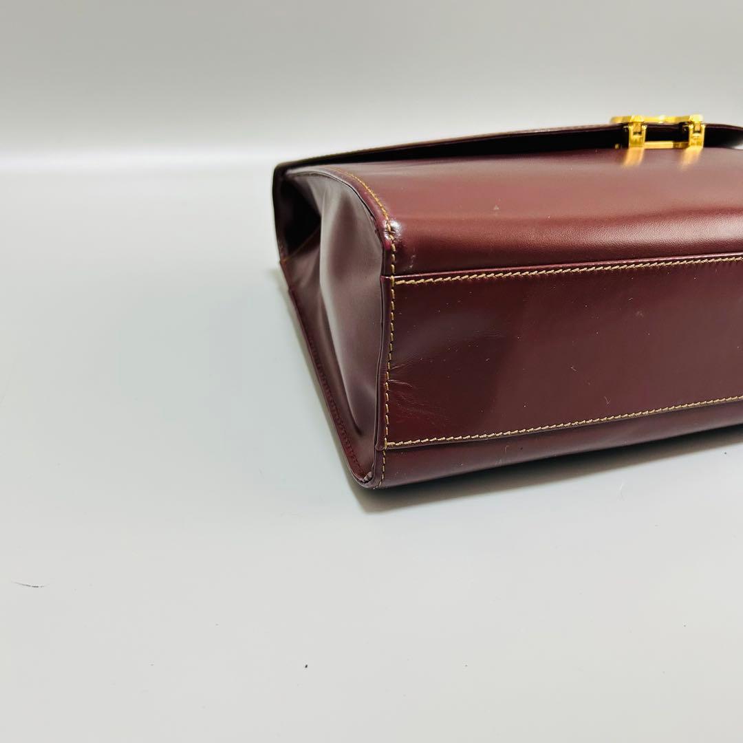 Cartierカルティエ ハンドバッグ マストライン C金具 ゴールド金具