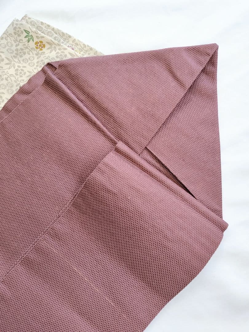 【本日中限定値下】大人名古屋帯くすみピンク草花柄オリエンタル柄刺繍お太鼓柄着物帯