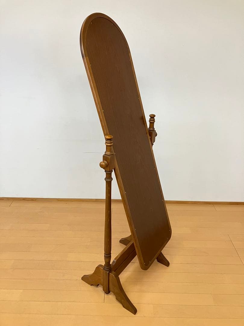 カリモク　コロニアル　姿見　ミラー　ヴィンテージ