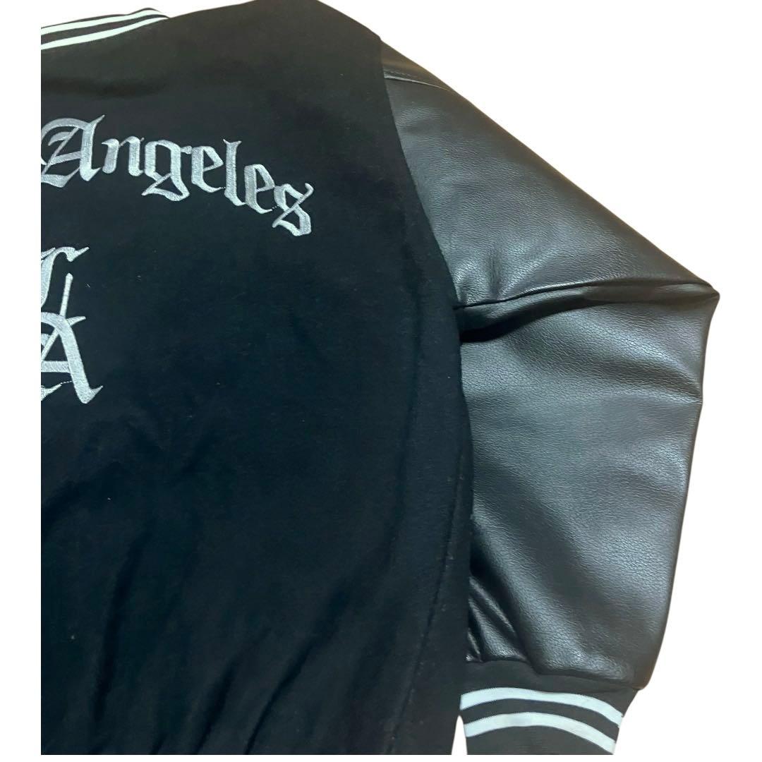 【美品】G-style スタジャン ロス　LA バック　デカロゴ 刺繍　チカーノ