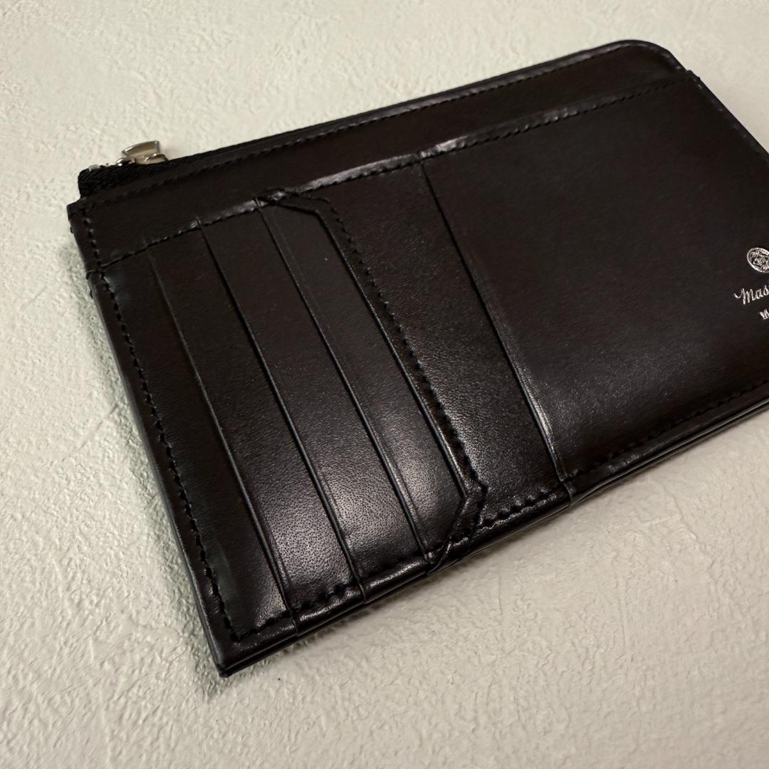 未使用級✨マスターピース コンパクトウォレット 財布 ラウンド ブラック 日本製