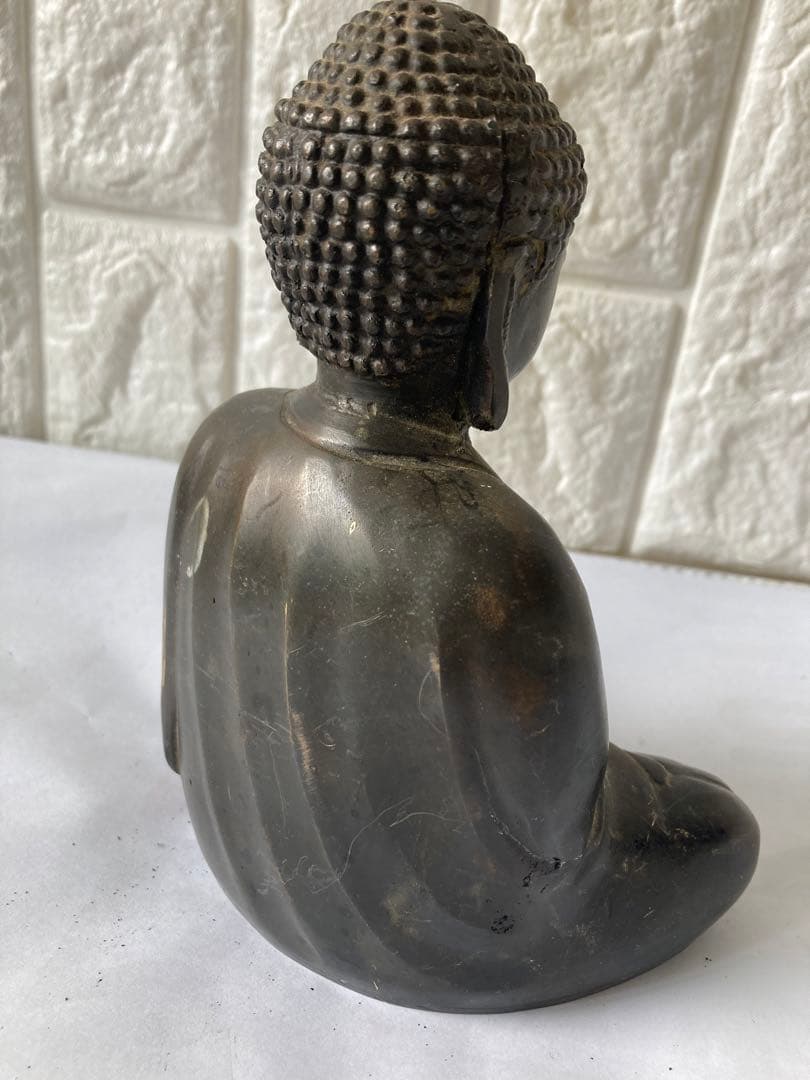 古仏像，古銅製，「貞觀年製」在銘