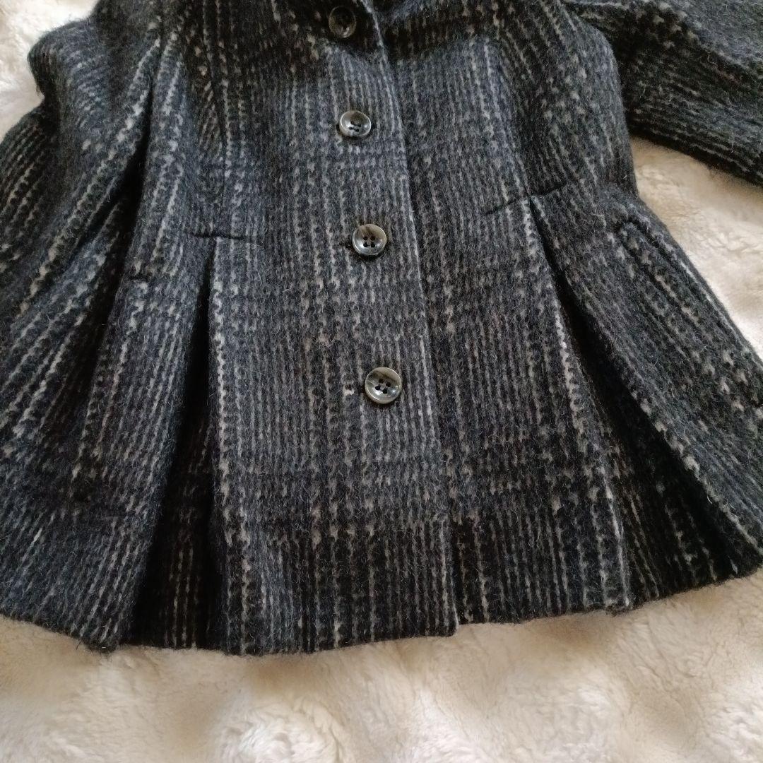 Max&Co 2wayツイードコート　アルパカ　モヘヤ　プリーツ