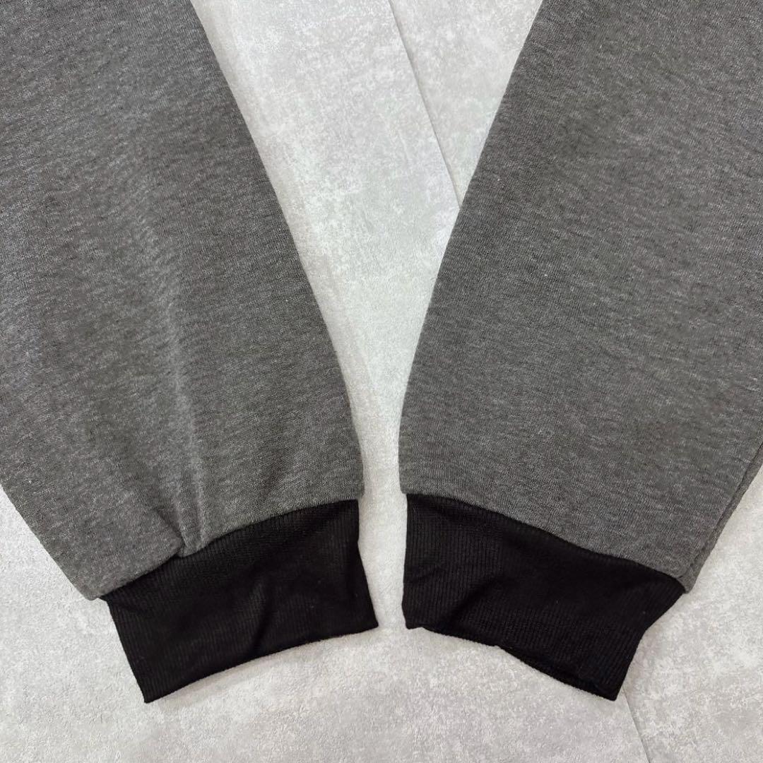 【大きいサイズ】3XL 裏起毛 ロゴ パーカー アウトドア 黒×グレー 釣り