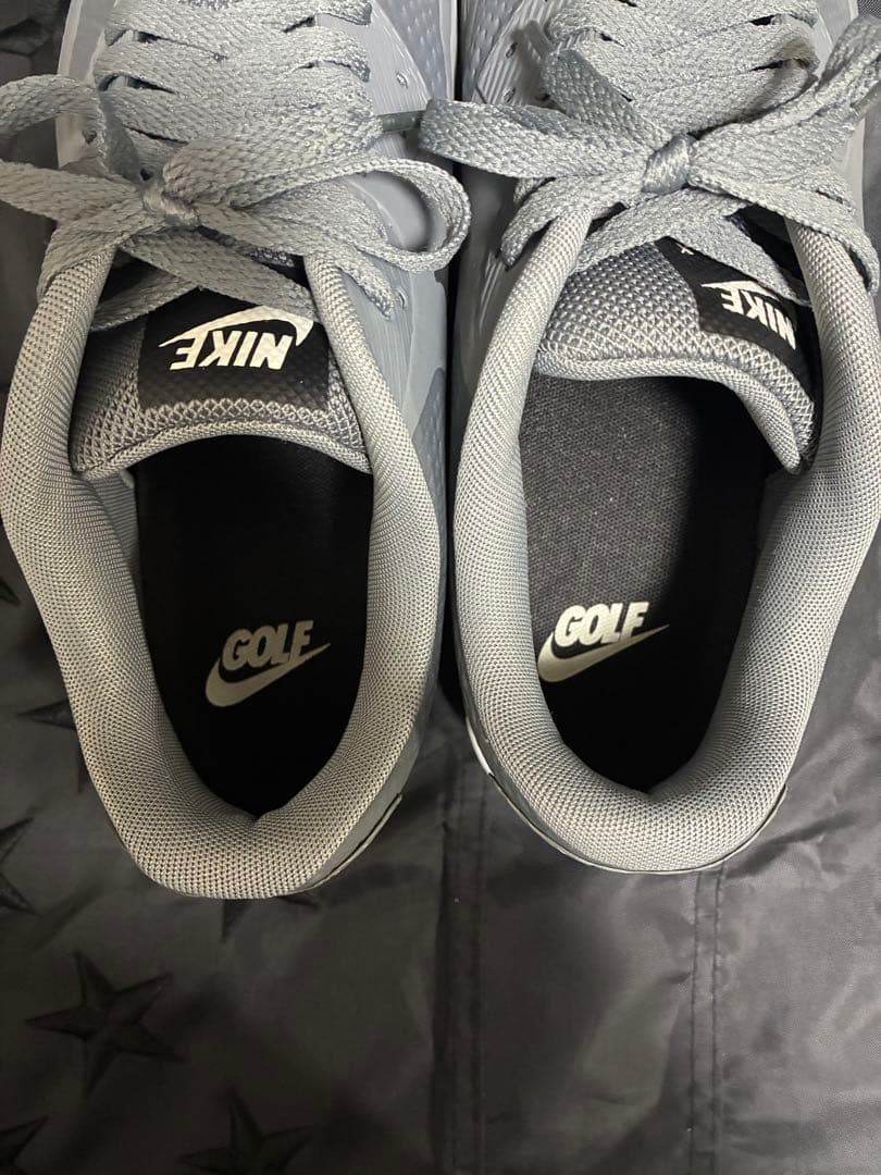 シューズ(男性用) NIKE GOLF AIR MAX 90 smoke grey 26.5