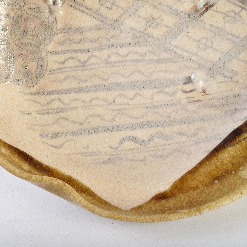 北大路魯山人作　絵志野　鉢　共箱　V　R9184B