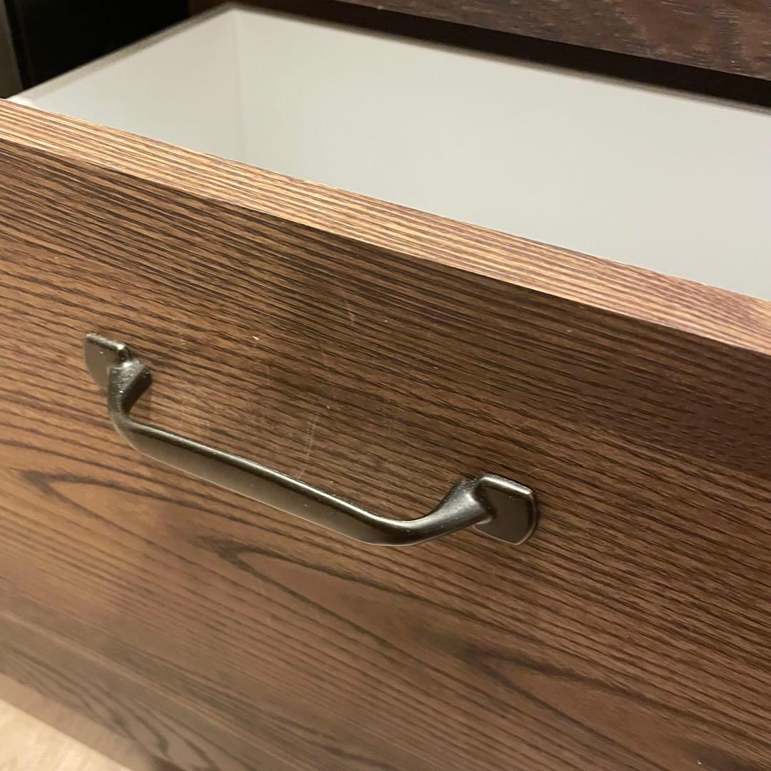 【✴︎最終値下げ】 LOWYA 食器棚 アンティーク調ゴミ箱収納タイプ