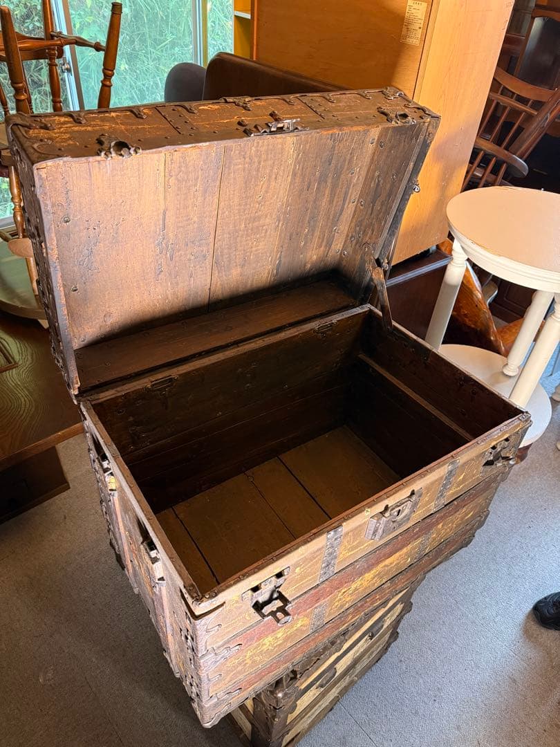 19世紀 O.A.TAYLOR製 スチーマートランク 特大 1880s 鍵なし