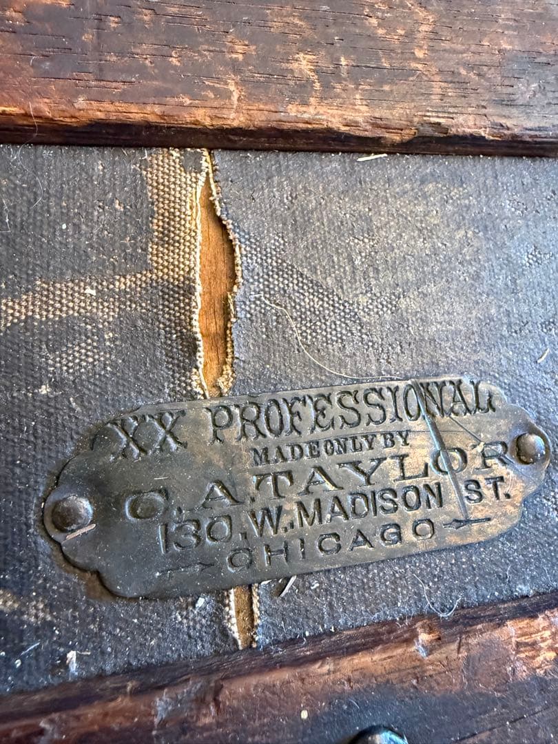 19世紀 O.A.TAYLOR製 スチーマートランク 特大 1880s 鍵なし