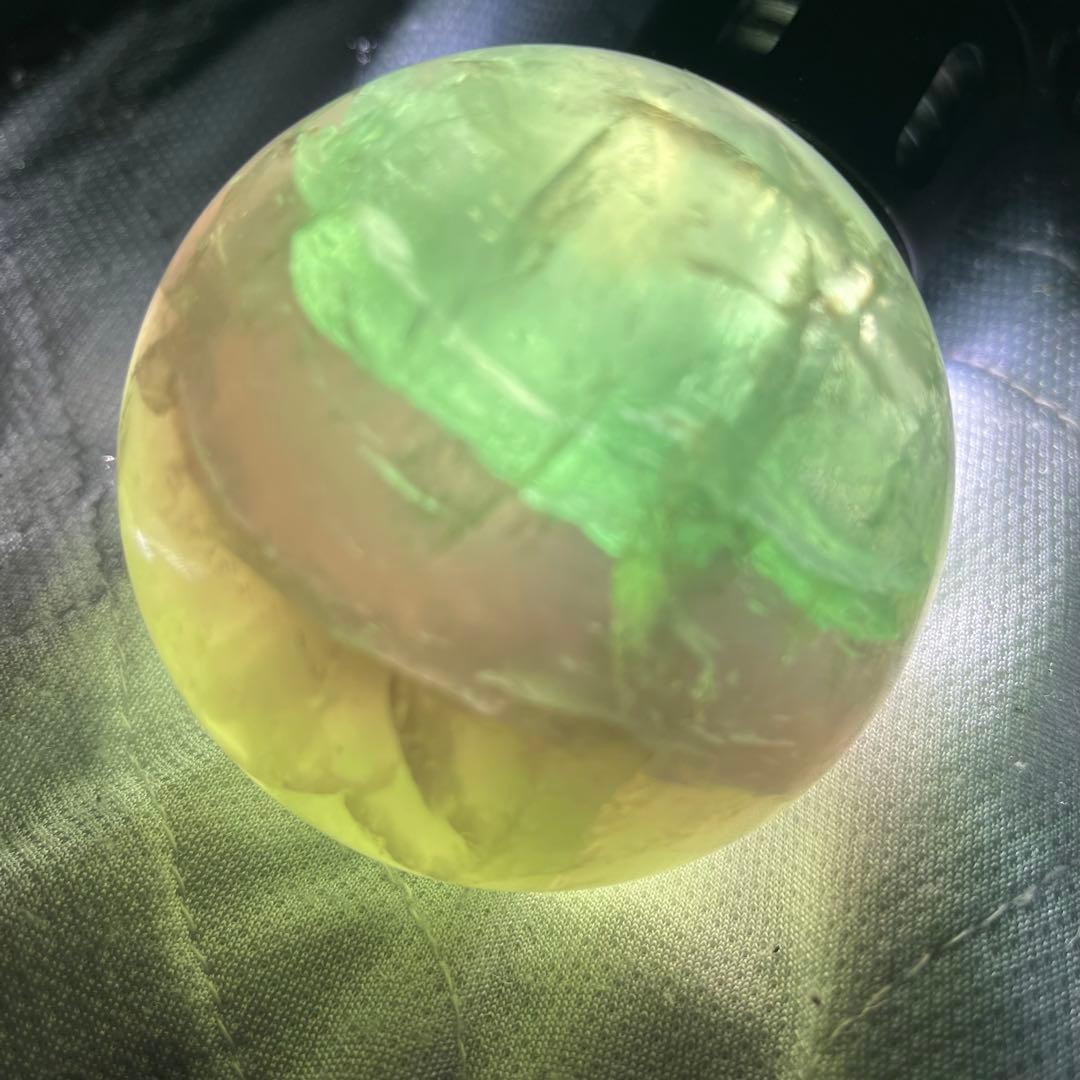 特大フローライト　竜爪台座　置物　蛍石　パワーストーン