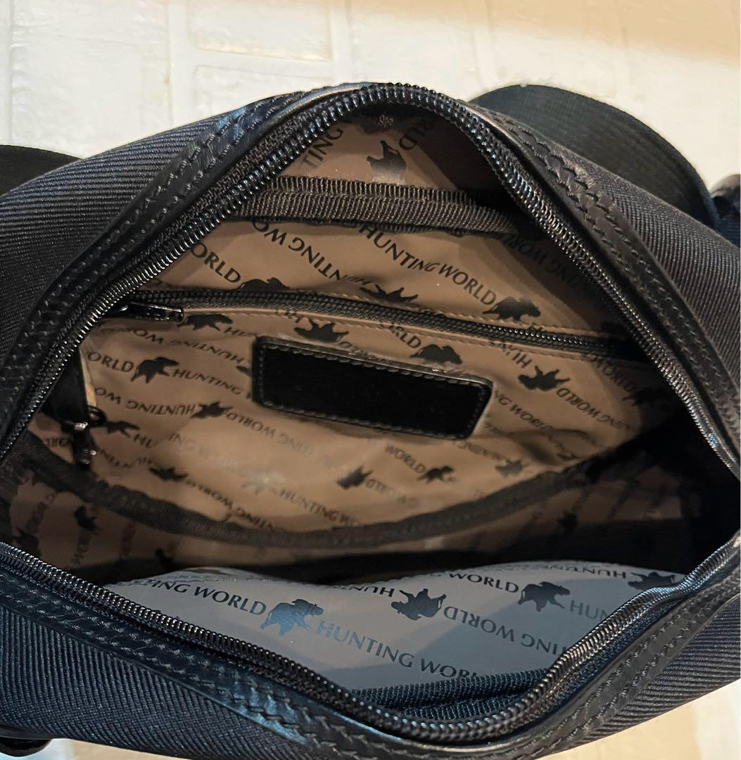 美品☆ ハンティングワールド ウエストバッグ ポーチ ボディバッグ　良品