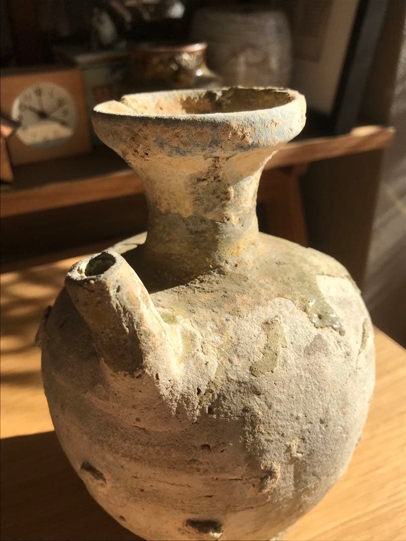 室町時代　古瀬戸　水注　焼き物　骨董　アンティーク　壺