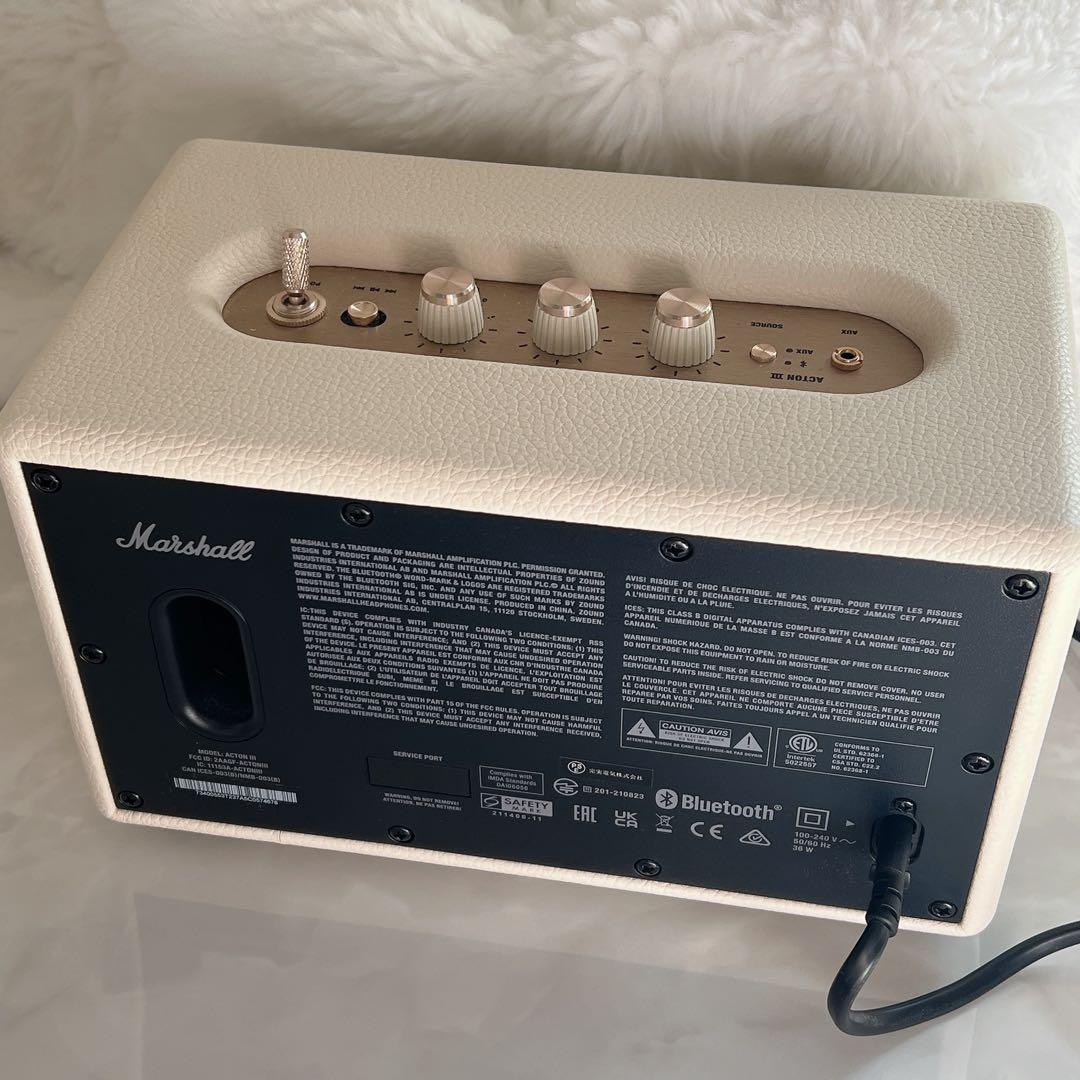 Marshall ワイヤレススピーカー Acton III クリーム