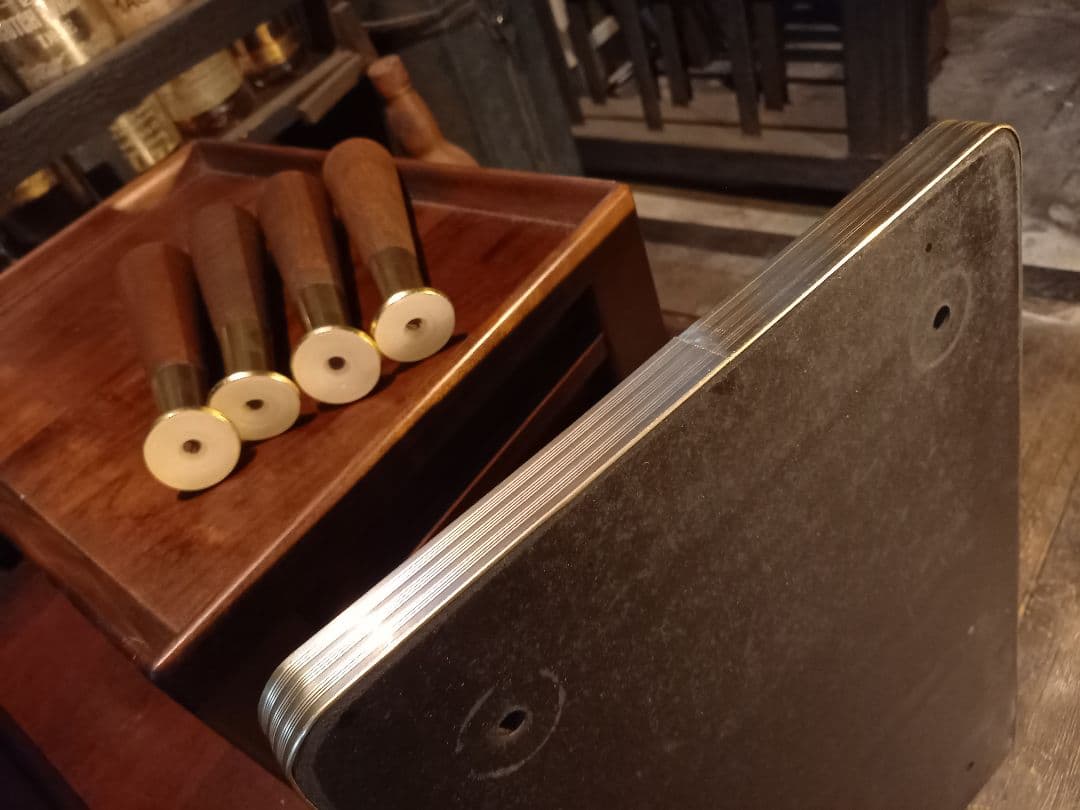 チャルメラ　様売約済　スペースエイジ　フレーク　デザイン　赤　サイド　テーブル