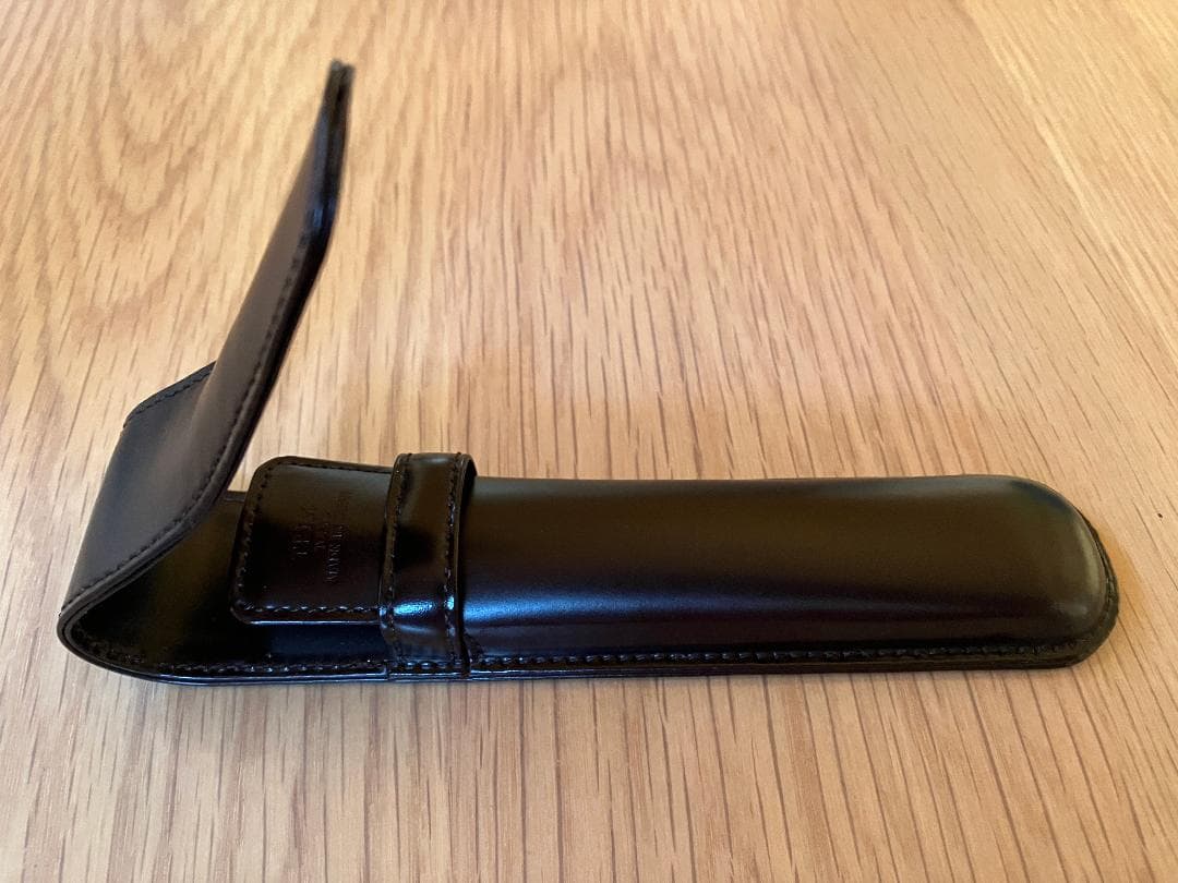 TRIM コードバン 1本挿し ペンケース 肉盛りタイプ チョコ