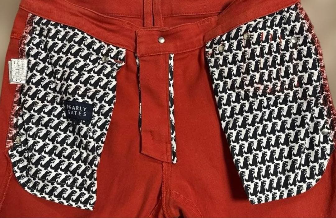PEARY GATES ゴルフパンツ ストレッチ サイズ4 レッド 赤