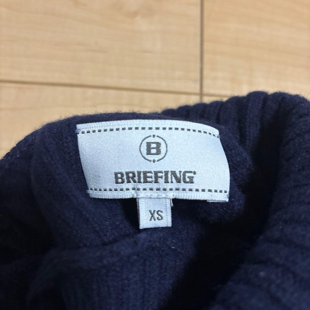 ブリーフィングゴルフ レディース タートルニット XS ネイビー
