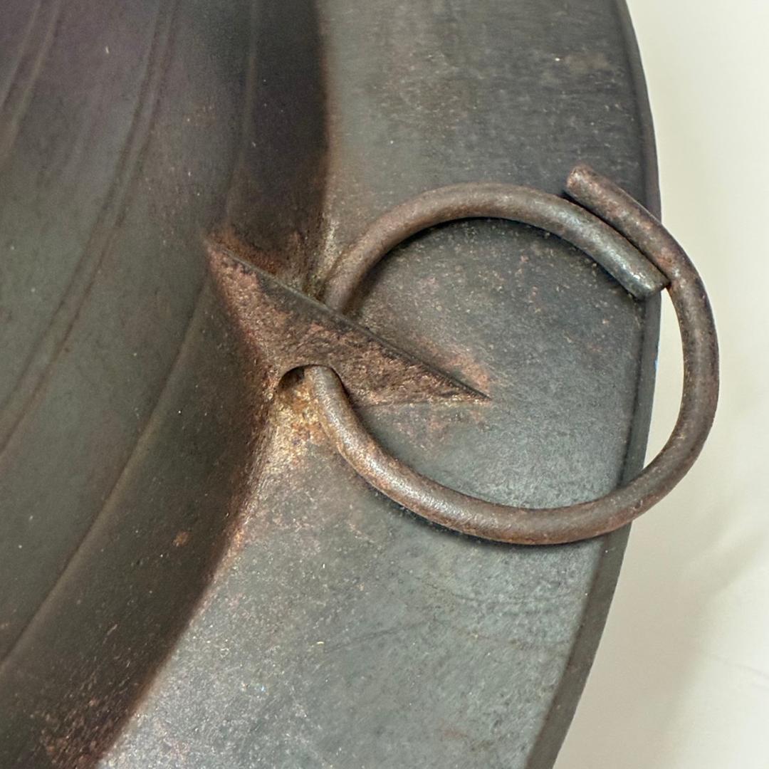 鉄製　羽釜　直径28㎝（ツバ41㎝）高さ25㎝ 　25266