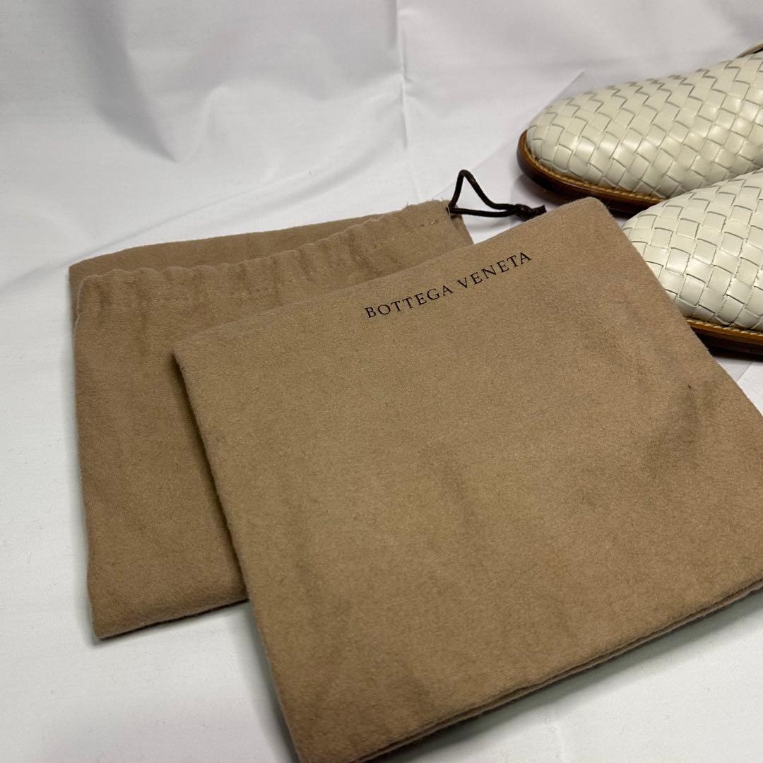 新品未使用☆ボッテガヴェネタ☆革靴☆ホワイト☆イントレチャート☆本革☆210