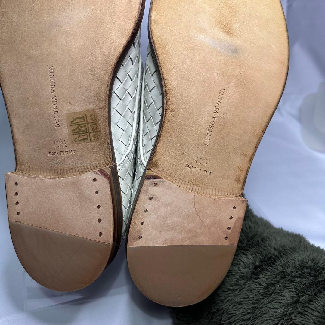 新品未使用☆ボッテガヴェネタ☆革靴☆ホワイト☆イントレチャート☆本革☆210