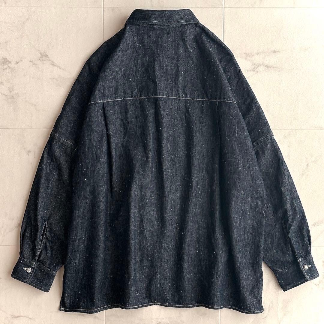 美品✨フレームワーク　ネップデニムBIGブルゾン