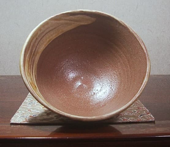 京焼・清水焼　今井政之 作　刷毛目　茶碗　無傷　合箱。