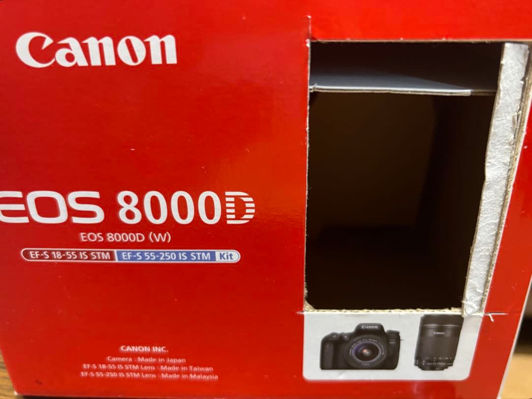 Canon EOS 8000D(W) デジタル一眼レフカメラ Wズームキット