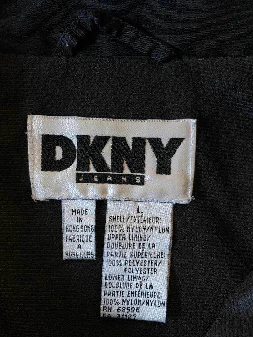 90s L DKNY vtg リフレクター ナイロンジャケット ギミック