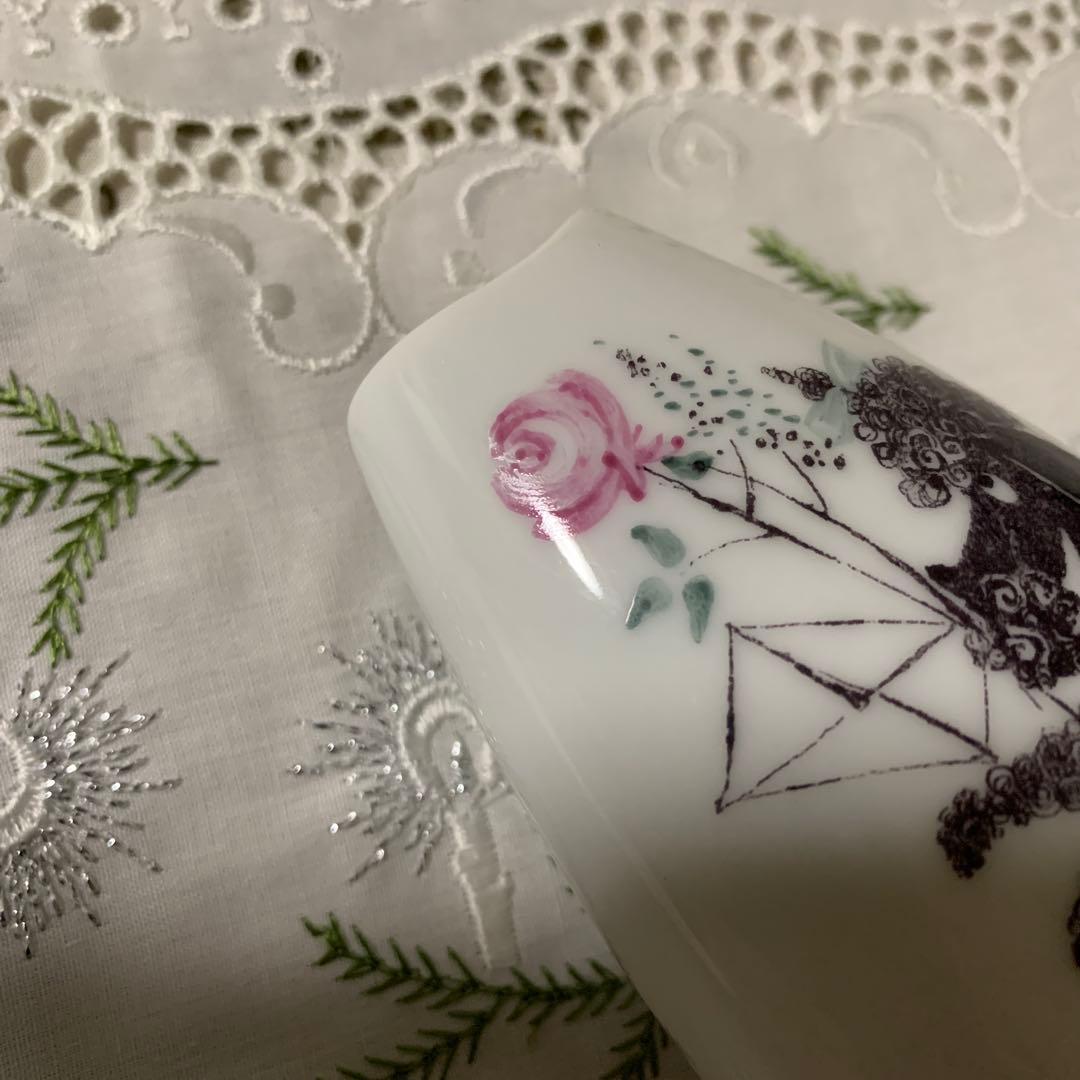 プードル三昧！ローゼンタール社の花瓶とお皿デンマーク刺繍の額5点セット可愛い！