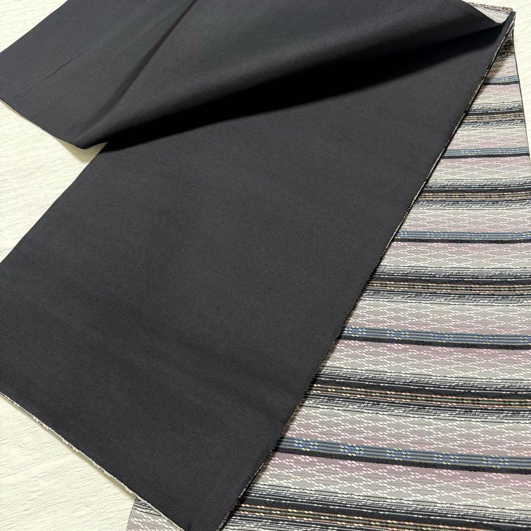 m-61 花織 袋帯 正絹 六通 美品