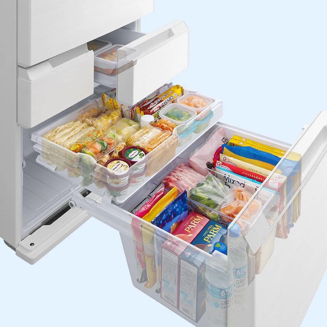 【美品】SHARP冷蔵庫 SJ-MF46M-H 457L(2024年製)送料込み