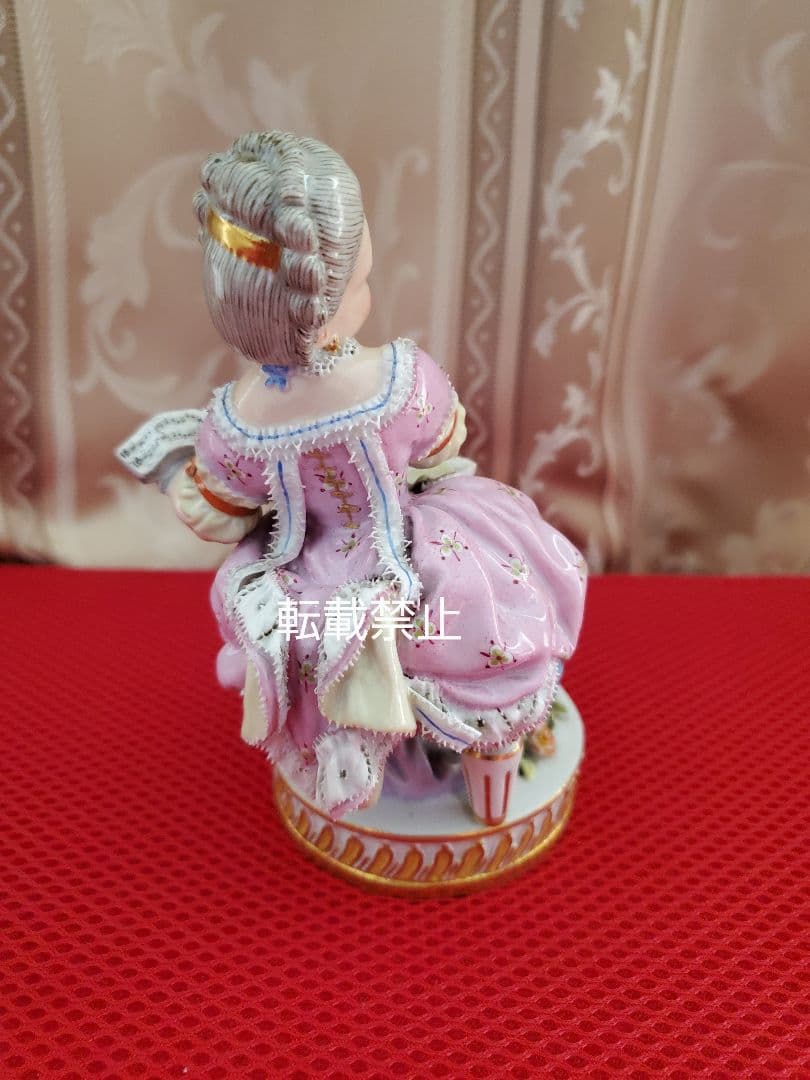 古マイセン人形「少女」ミシェル・ヴィクトール・アシエ