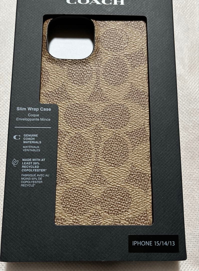 新品未使用coach iPhone15/14/13対応ケース