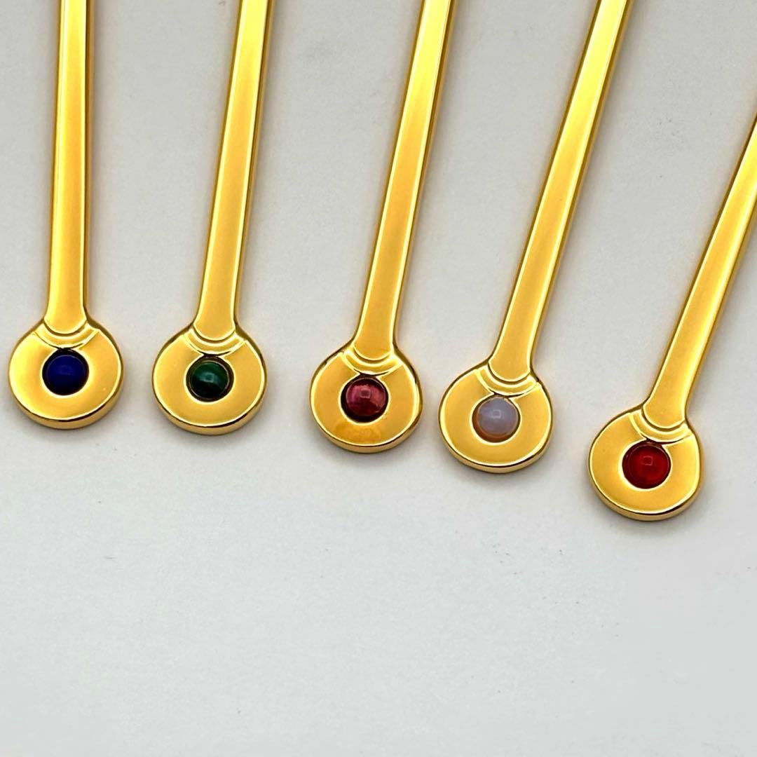ペンギンちゃん MIKIMOTO 半貴石スプーン 5本組 x10セット