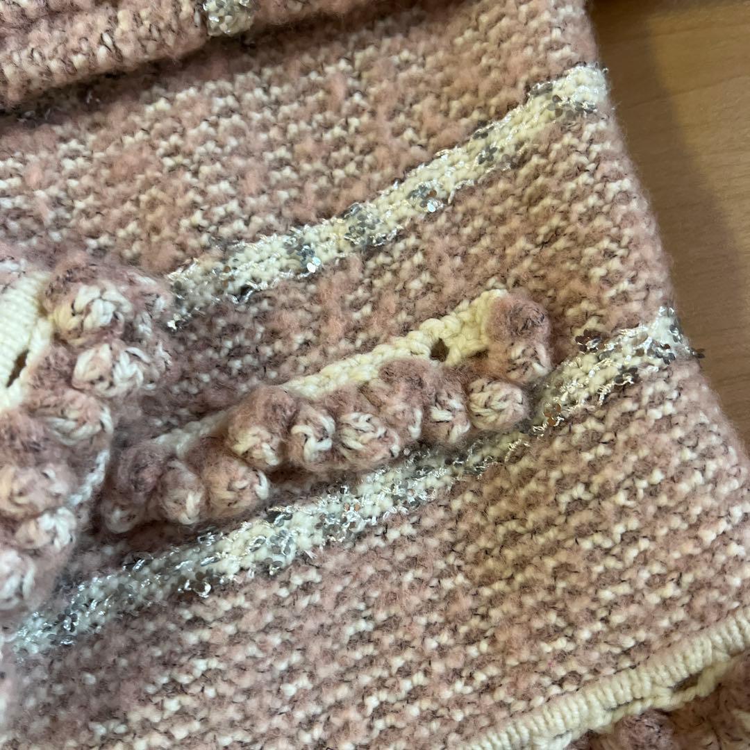 ちーちゃんさん専用　René ピンク ストライプ ニットカーディガン