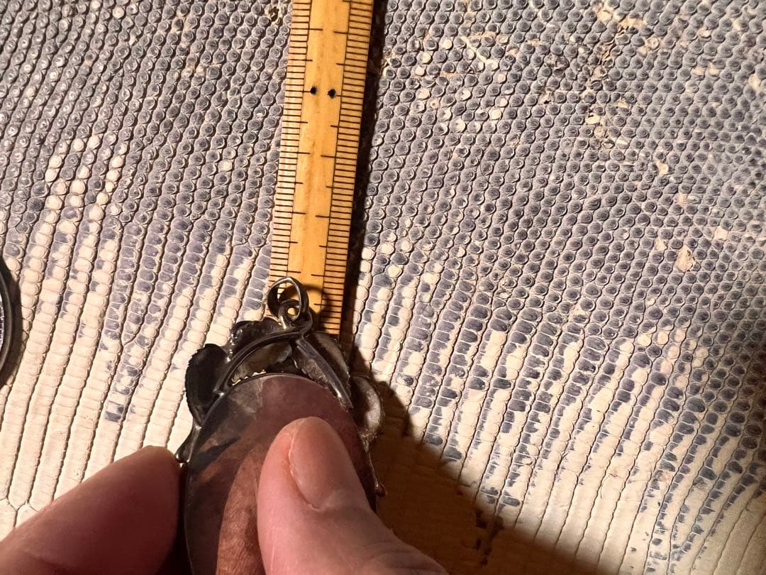 オバール型 ターコイズ ペンダントトップsilver925 花宝飾デザイン