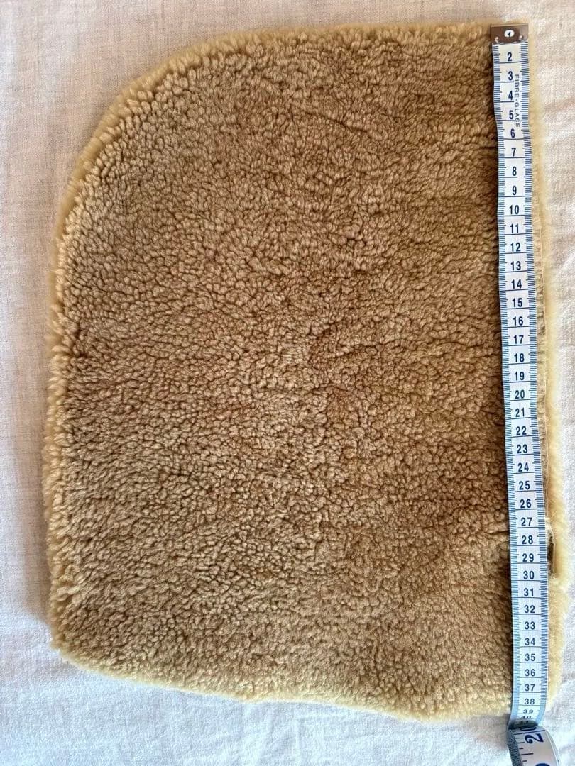 ベージュ シープスキン スヌード
