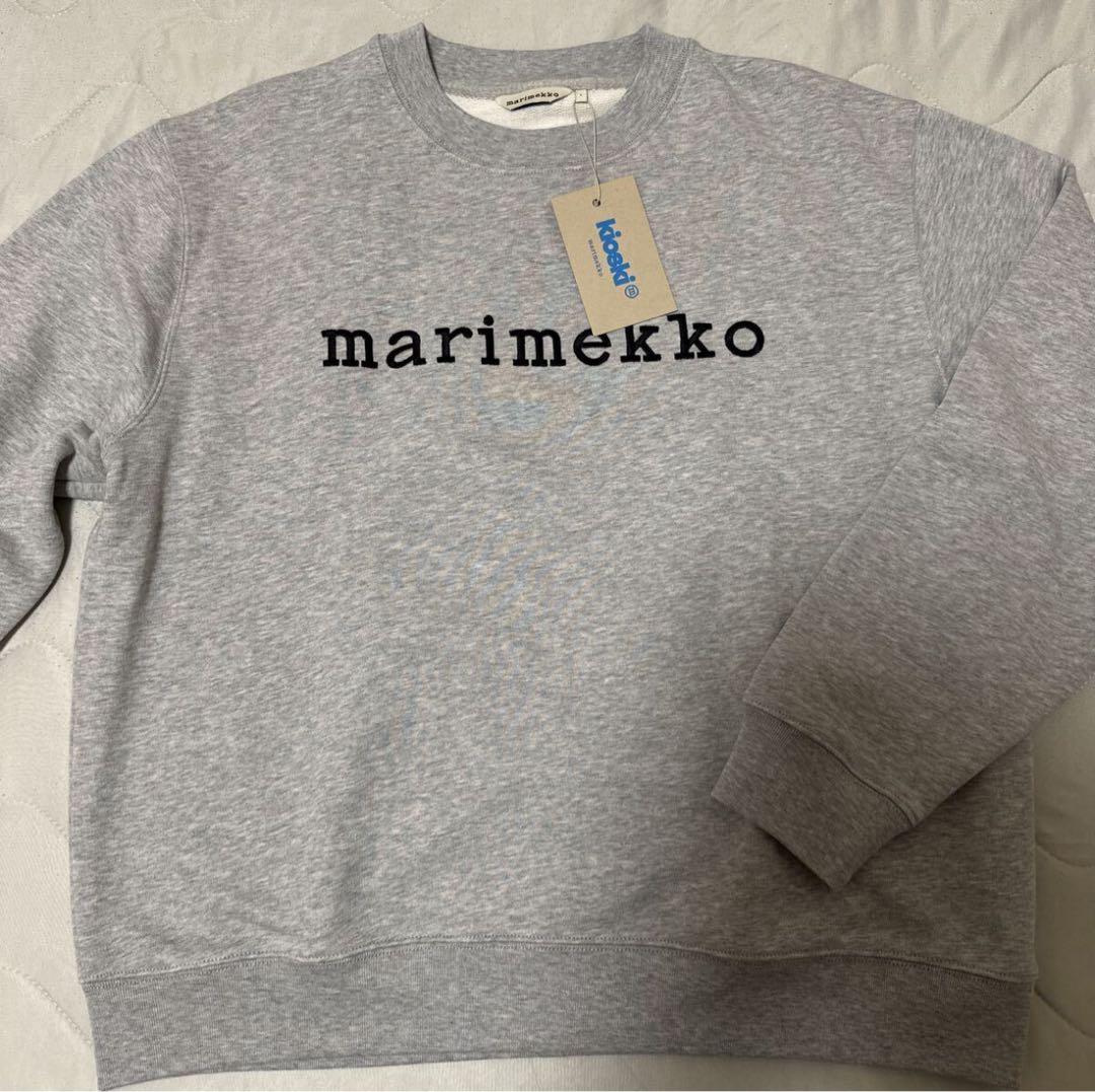 marimekko スウェット ロゴ　グレー　サイズL
