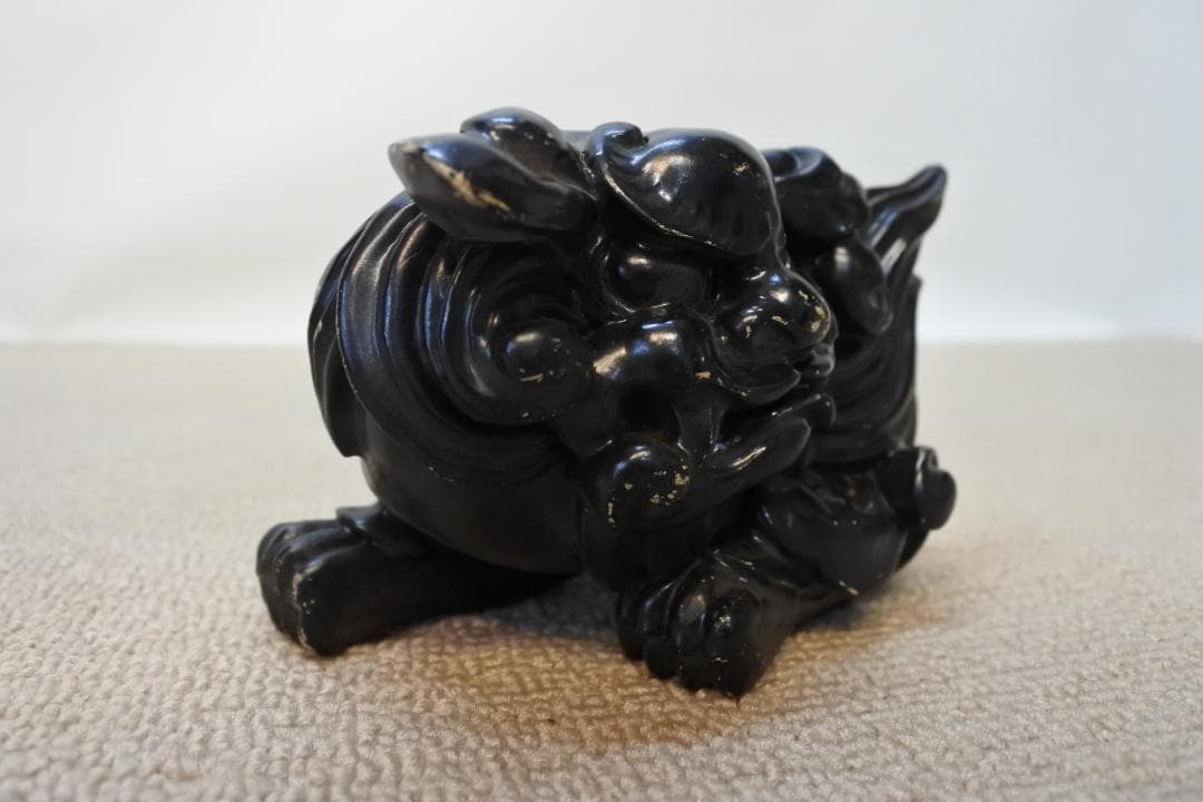限定値下　【収集品】彫り物　寺院　彫刻　塔婆立　左　獅子　16個入　1021