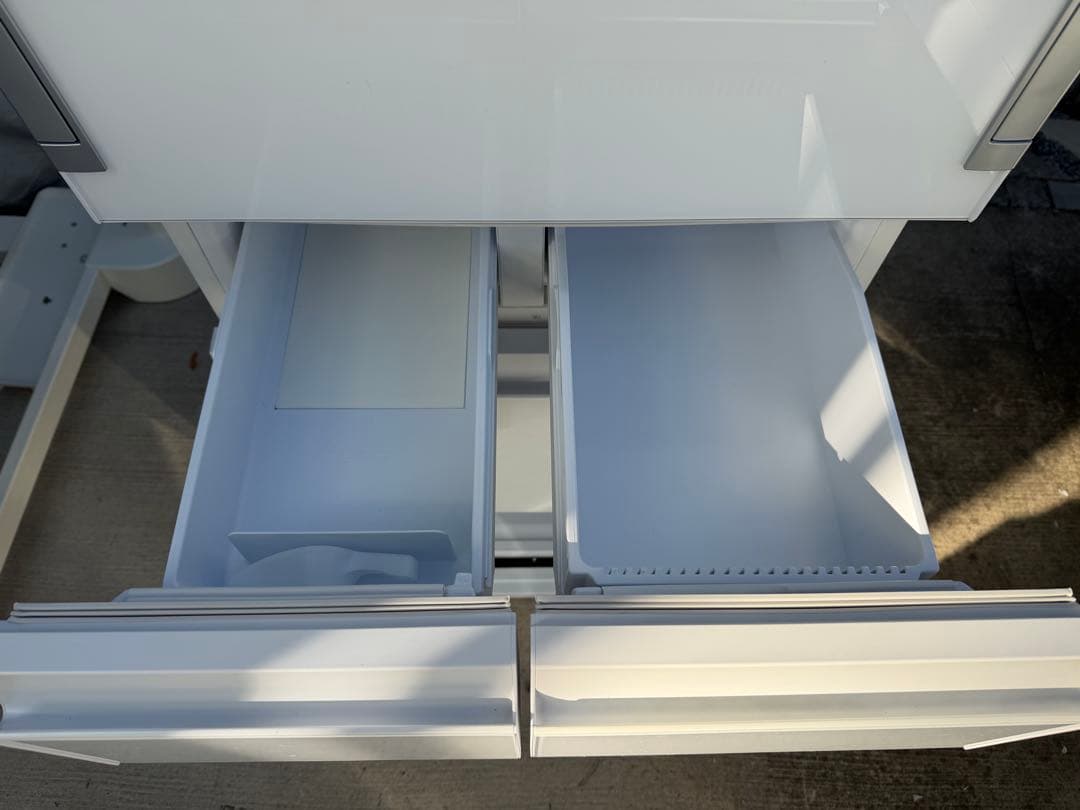 SHARP 5ドア冷蔵庫 SJ-GW41F-W 412L どっちでもドア