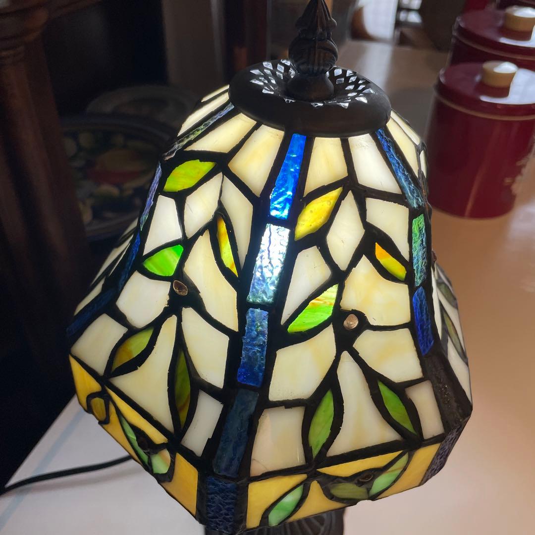 アンティーク・ステンドグラスランプ