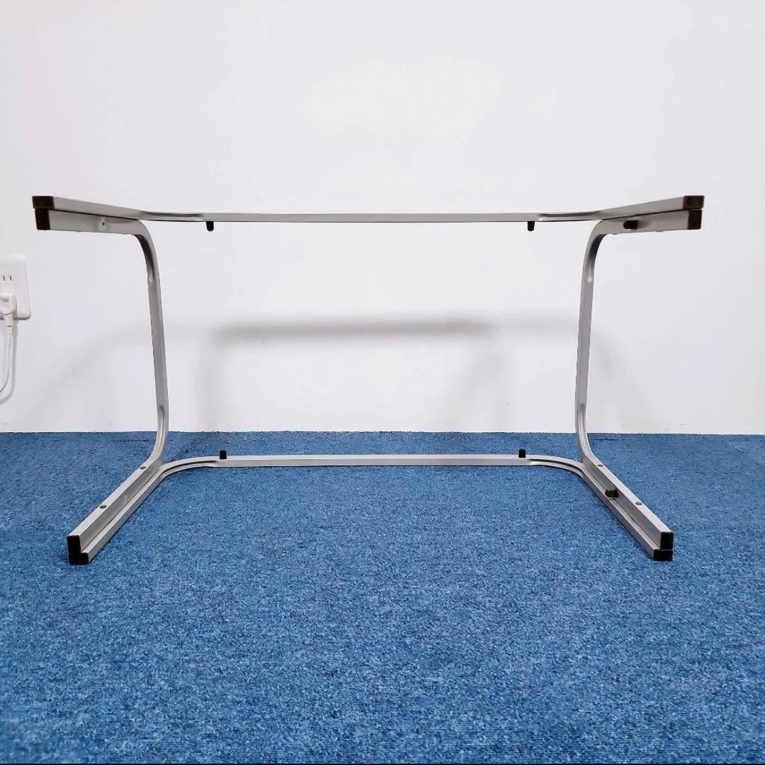 【アンティーク】昭和レトロ アイアンフレーム ガラステーブル センターテーブル