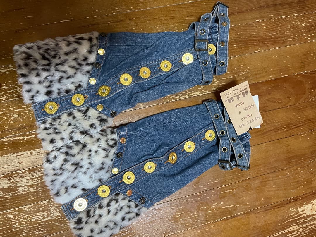 d.i.a. ダイヤ　美品　平成　希少　ヒョウ柄　レッグウォーマー　ギャル