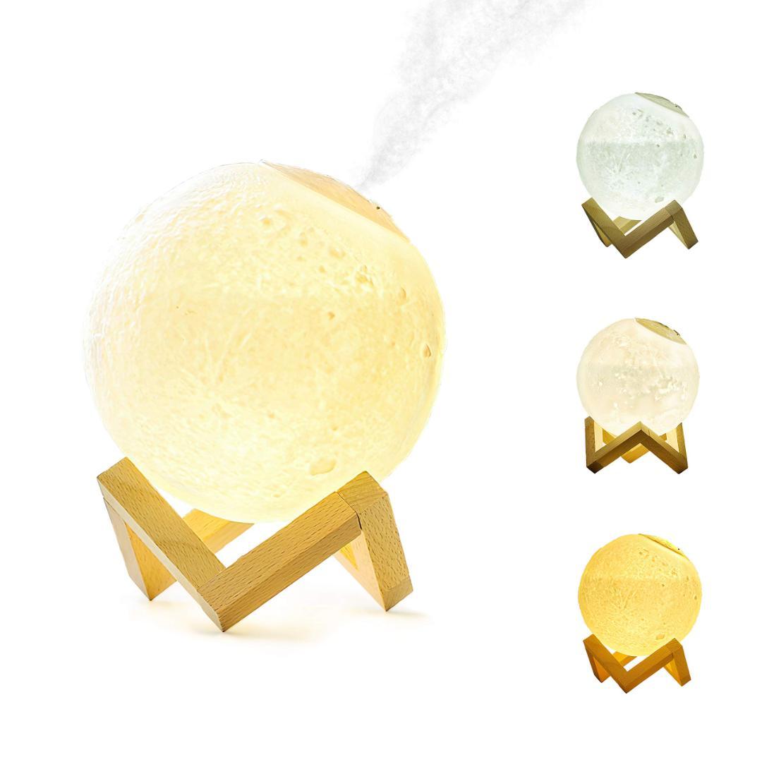☆1台6役　月ランプ加湿器卓上 アロマ 超音波式 人気 1.5L大容量