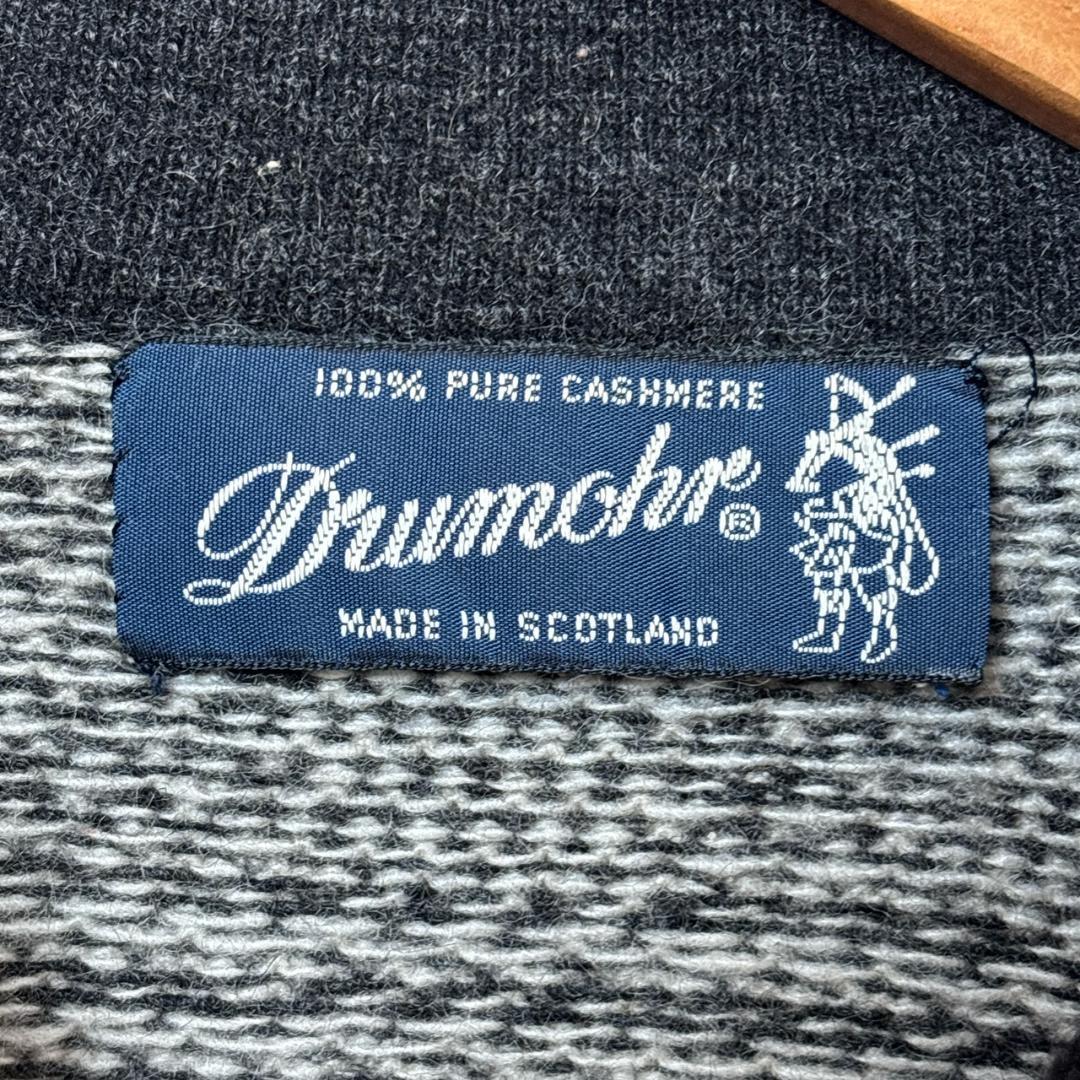 カシミヤ100% Drumohr ドルモア グレンチェック ニット セーター