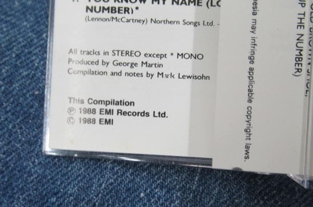 THE　BEATLES　パスト・マスターズ・VOLUM TWOカセットテープ