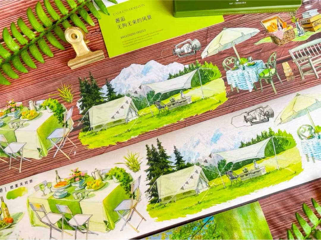 【8382】海外　マステ　5.1m巻売り　PETマスキングテープ