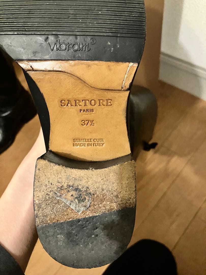 SARTORE サルトル ロングブーツ ジョッキーブーツ 37 1/2